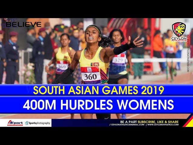 400m Hurdles Womens  13th South Asian Games 2019