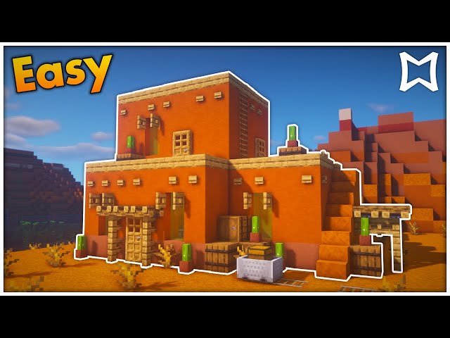► Minecraft Survival Mesa Starter House Tutorial! (EASY)