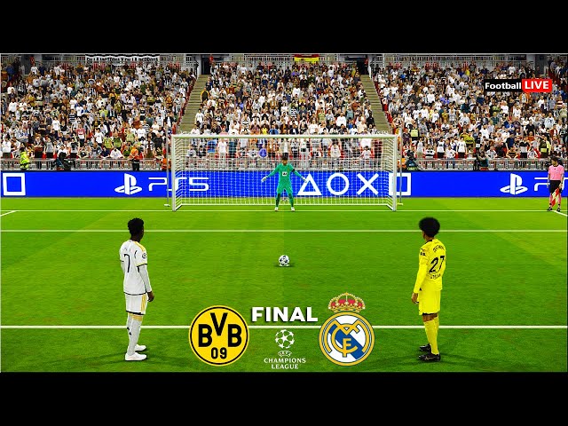 Borussia Dortmund vs Real Madrid - Penalty Shootout | Final UEFA Champions League 2024 | PES