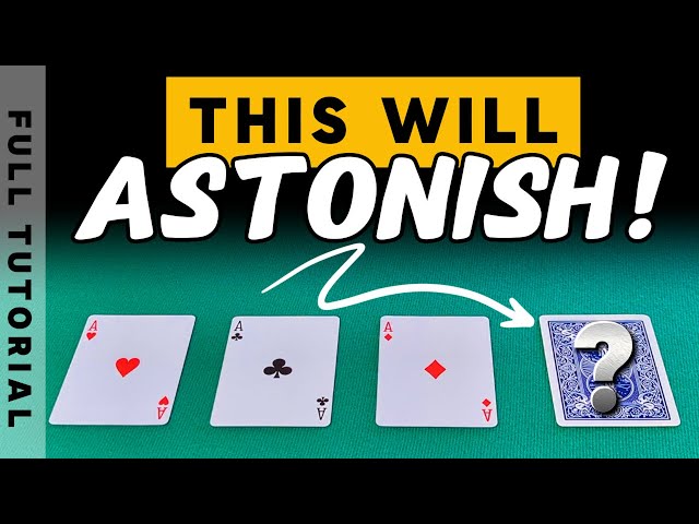 The Amazing Ace: Easy But Stunning Card Trick Tutorial!