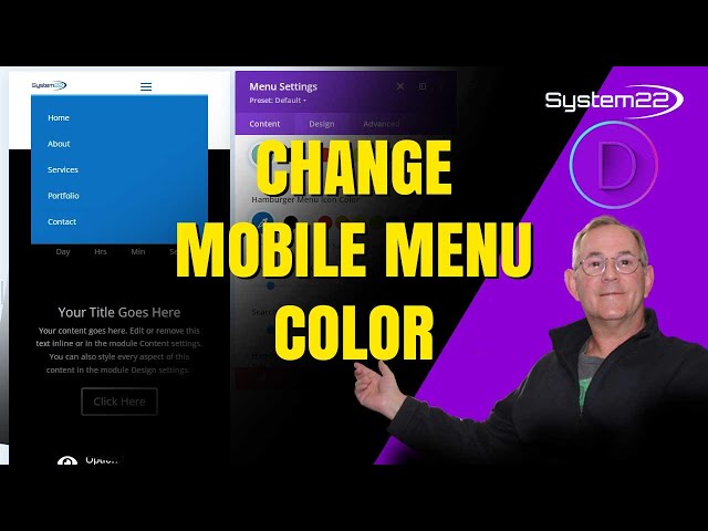 Divi Theme Change Mobile Menu Color 2023