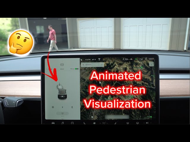 Tesla Introduces Animated Pedestrian Visualization! Update 2020.16.2.1