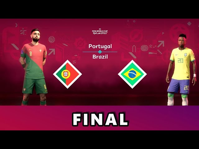 FIFA23 | PORTUGAL vs BRAZIL | 5 - 2 |CRISTIANO RONALDO vs NEYMAR JR. | FIFA WORLD CUP FINAL | 4K