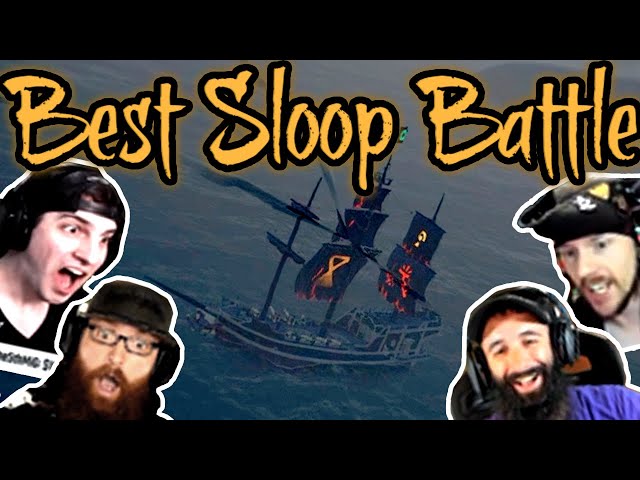 Most Epic Sloop Battle: BEARDAGEDDON AND BOXYFRESH RUN INTO SHUMBA AND FOXDIE in Sea of Thieves!
