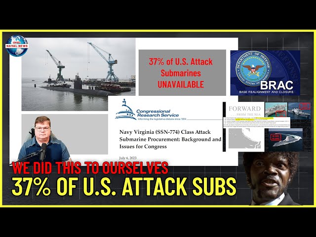 37% of U.S. Navy Attack Submarines Are Unavailable For Duty