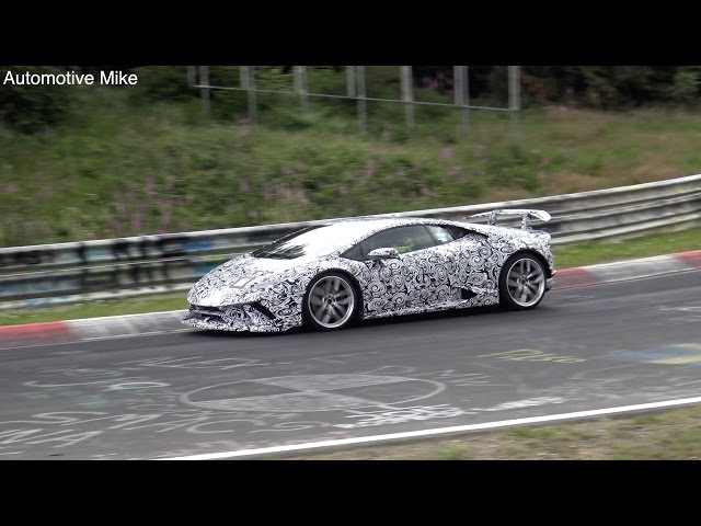 2018 Lamborghini Huracan Performante (Superleggera) spied testing at the Nürburgring