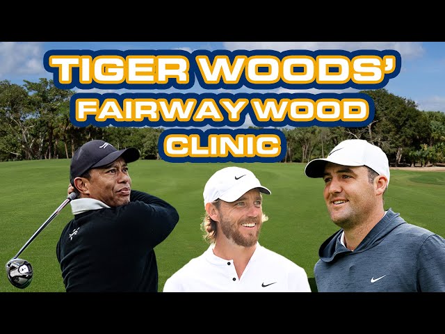 Tiger Woods' Fairway Wood Clinic With Scottie Scheffler and Tommy Fleetwood | TaylorMade Golf