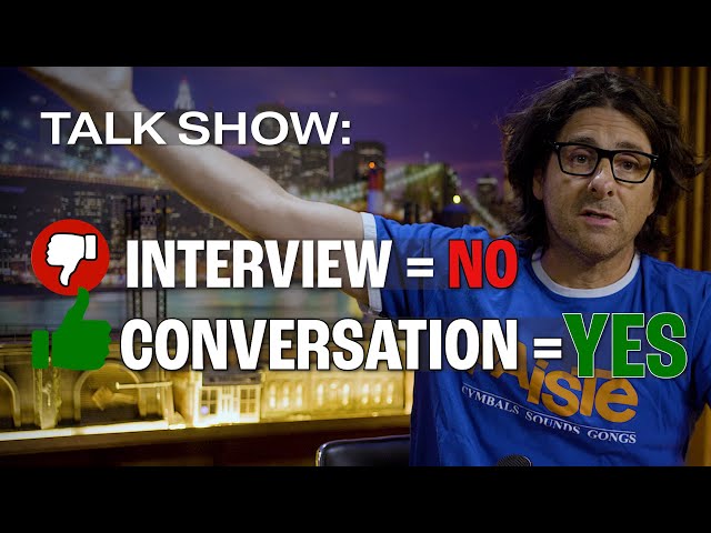 How To Make a Talk Show Interview a CONVERSATION.