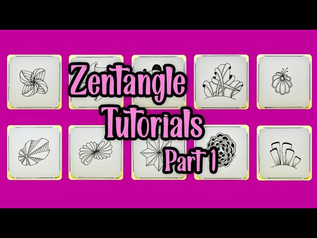 Zentangle Tutorials || Part 1 || Zentangle For Beginners