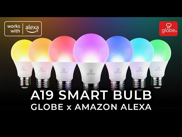 A19 Smart Bulb (RGB Color and Tunable White) | Globe x Amazon Alexa