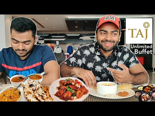 TAJ Agra Unlimited Food| 5 ROUNDS of Breakfast! Our First Buffet After COVID-19 Lockdown| Vlog.