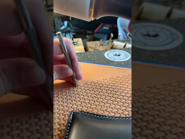 Basket stamping leather