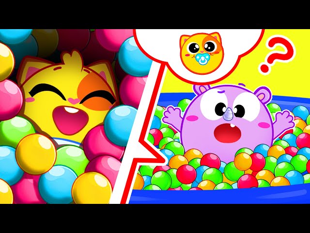 Swimming Pool with Color Balls for Kids | Funny Songs For Baby & Nursery Rhymes by Toddler Zoo