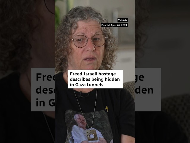 Freed Israeli Hostage describes being hidden in Gaza tunnels