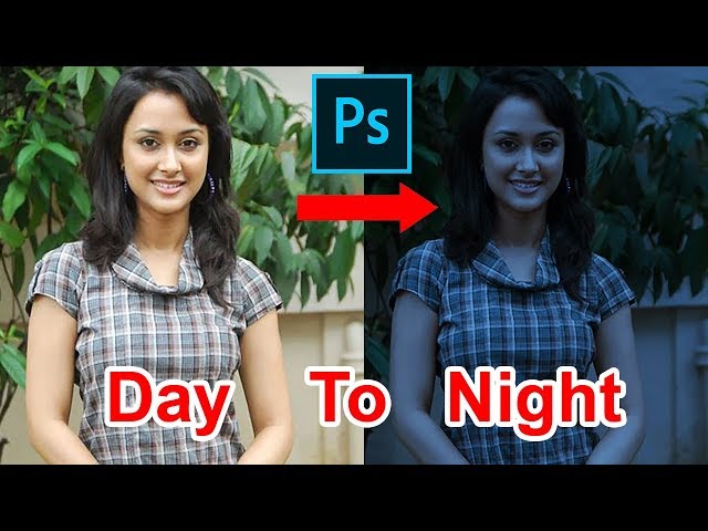 How to Convert DAY Photo into NIGHT Mode in Photoshop in Bangla