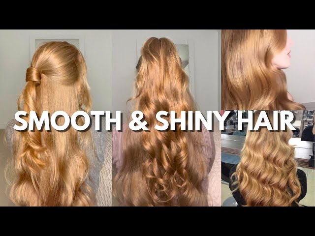 easy tips for smooth & shiny hair ☁️💫 hair glow up