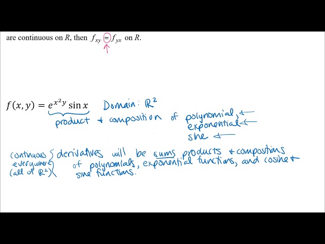 Clairaut's Theorem (Mixed Second Partial Derivative Theorem)