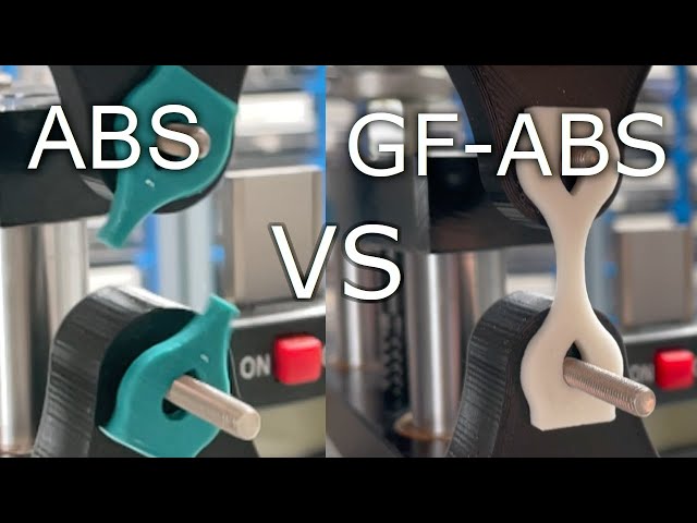 Material test: CR3D ABS vs. ABS matte vs. ABS FibCR20 (glass fibre reinforced)