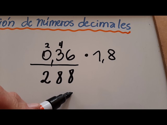 Multiplicación de Números Decimales para 6° básico