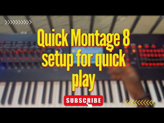 Quick Yamaha Montage 8 Setup for a quick play #montage #yamaha #pianotutorial #instrumental