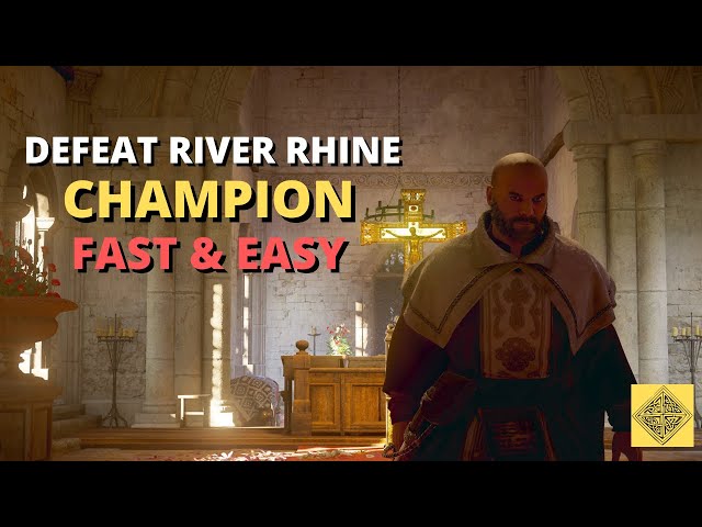 How To Kill River Rhine Champion the Easy Way & Get Ulfberht Sword | Assassin's Creed Valhalla