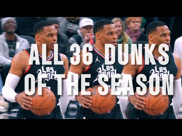 I found all Russell Westbrook dunks of the season 2023-2024