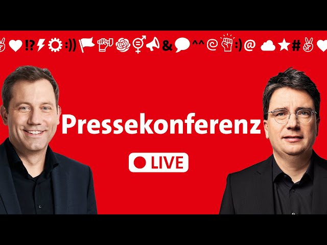 Pressekonferenz mit Lars Klingbeil und Florian von Brunn