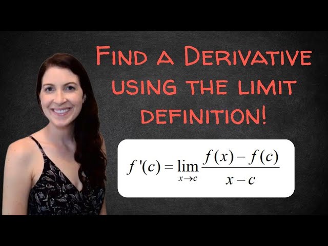 Find derivative using limit definition of derivative