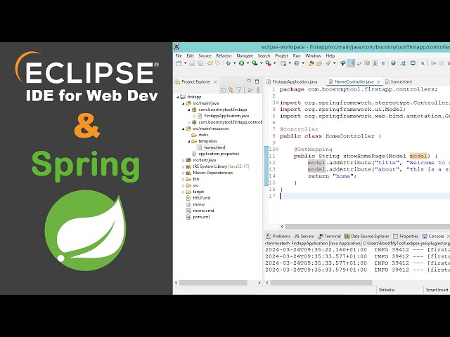Setup Eclipse IDE and Create Spring Boot Applications using Spring MVC and Thymeleaf