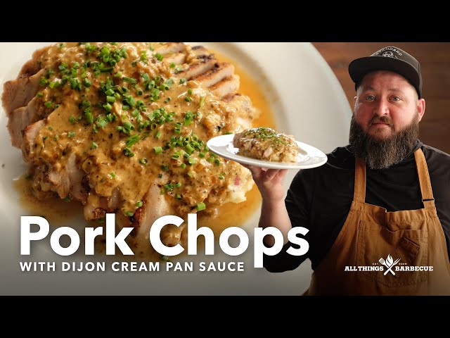 Tender & Juicy Pork Chops with Dijon Cream Pan Sauce