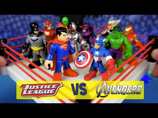Avengers Battle the Justice League! (Shake Rumble)