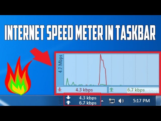 How To Monitor Network Speed and View Internet Statistics In Taskbar