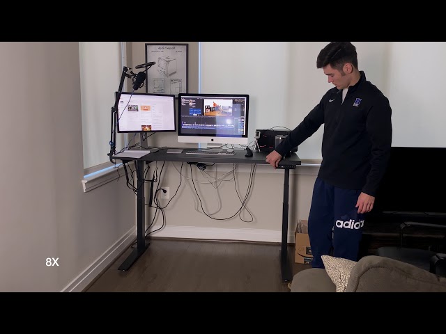Jarvis Desk Stability Test - Standing Desk with IKEA Linnimon Table Top