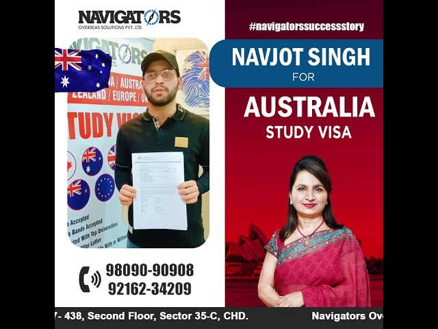 Success Story | Navjot Singh | Australia Study Visa | Navigators Overseas 2022