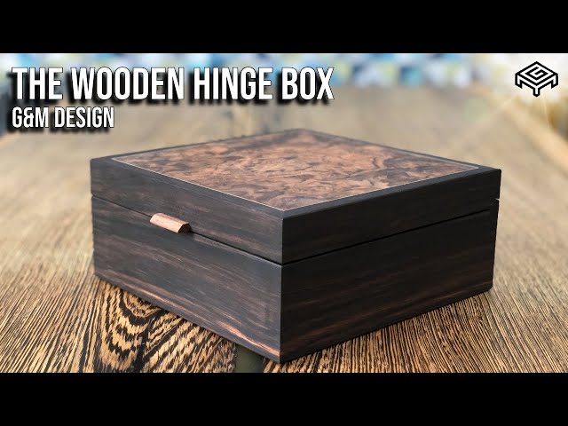 A Beautiful Wooden Hinge Jewelry Box With Veneered Top | Woodworking