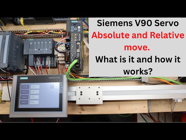 Siemens V90 Servo Absolute and Relative move. What is it and how it works. Eng