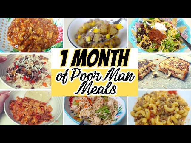 20 Amazingly Simple Poor Man Meals | A whole month of Poor man Meals | Quick & Easy Recipes