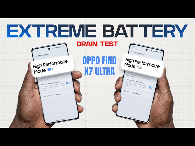 OPPO Find X7 Ultra Battery Drain Test HIGH PERFORMANCE ON vs OFF - IT'S HOT!