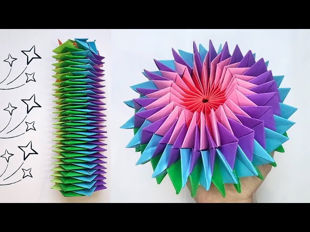 Origami SIMPLE FIREWORKS 🎇 How to make a paper fireworks