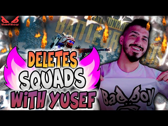 BadBoyy2k Deletes SQUADS in PUBG with Yusef 🔥💪
