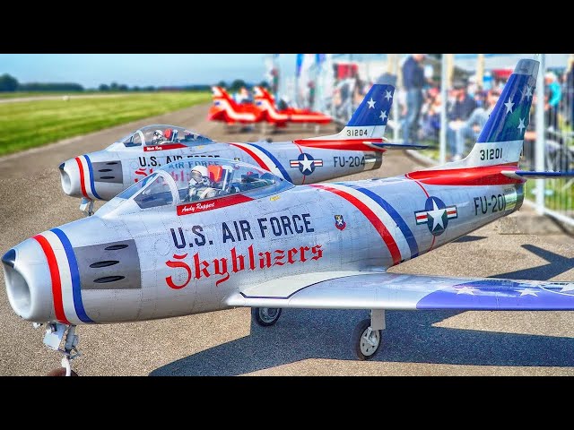 3X GIANT F-86 SKYBLAZER RC TURBINE JETS! US AIR FORCE DESIGN!