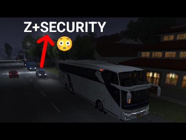 Z+ SECURITY INDONESIA VIP PASSENGER 😳 VOLVO 🥀V11 LUXURY BUS ❤️ DRIVE. || HINDI SONG 😌