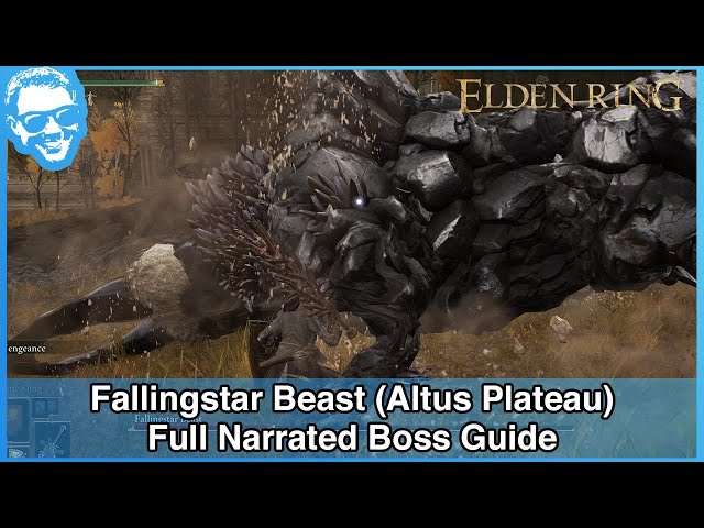 Fallingstar Beast (Altus Plateau) - Full Narrated Boss Guide - Elden Ring [4k HDR]