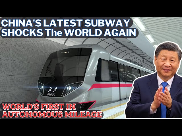 World's First! China's Autonomous Subway Shocks the United States with Smart Technology.