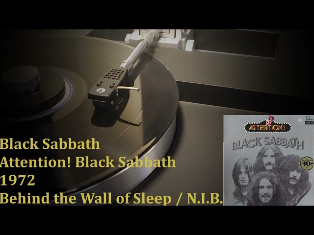 Black Sabbath - Behind the Wall of Sleep / N.I.B • Vinyl • PX-3 • V15 Type IV SAS/B • C-4