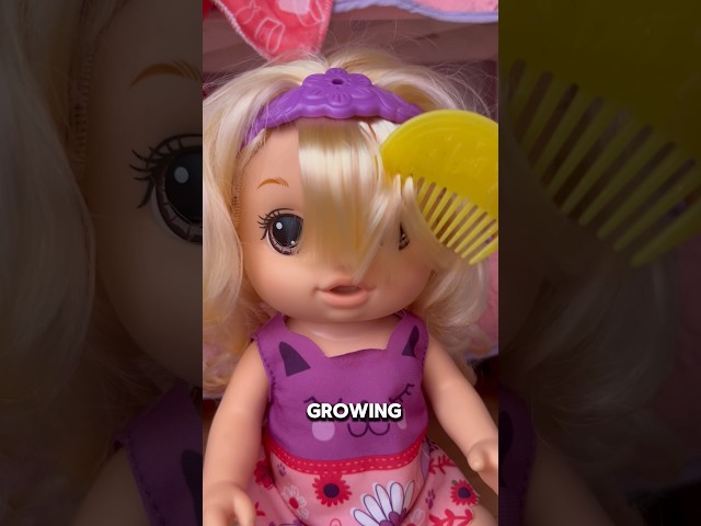 Baby alive doll with hair that actually grows?! 😱 #shorts #babyalive #babydoll