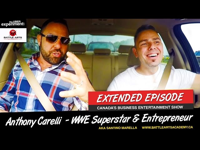 WWE WRESTLER MAY BE A NINJA (Anthony Carelli AKA Superstar Santino Marella on The UBER Experiment)