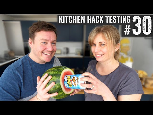 We tested Kitchen Hacks | Can You Core a Watermelon a Pringles Can?