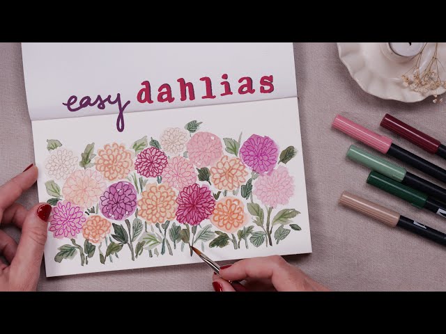 Stunning Watercolor Flowers with This Simple Trick!!