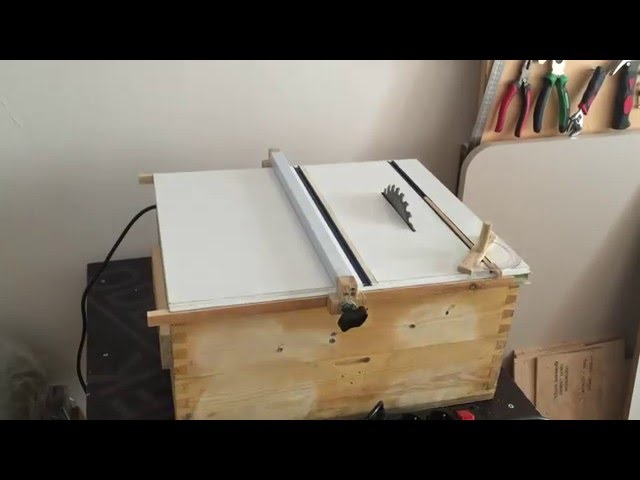 Homemade Table Saw (drill powered) - Matkaptan El Yapımı Tezgah Testere